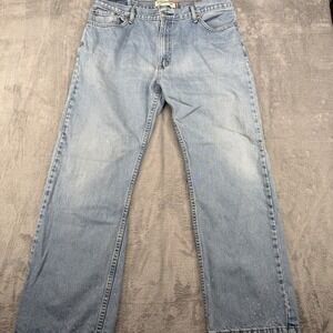 Levi's Mens 505 Stright Fit Straight Leg Jeans 40x32(30) Stonewash
